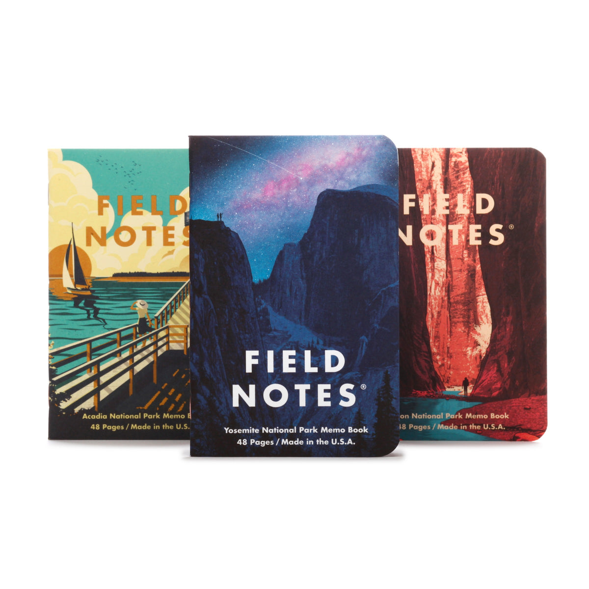 National Parks 3-Pack Memo Book