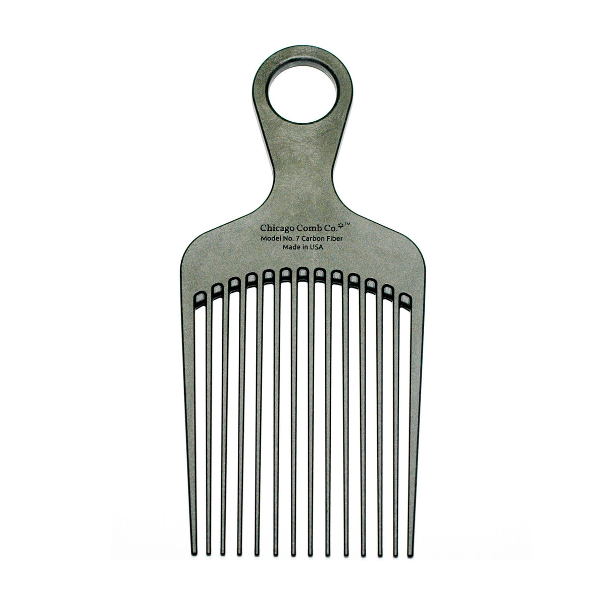 Model No. 7 Carbon Fiber Afro Comb