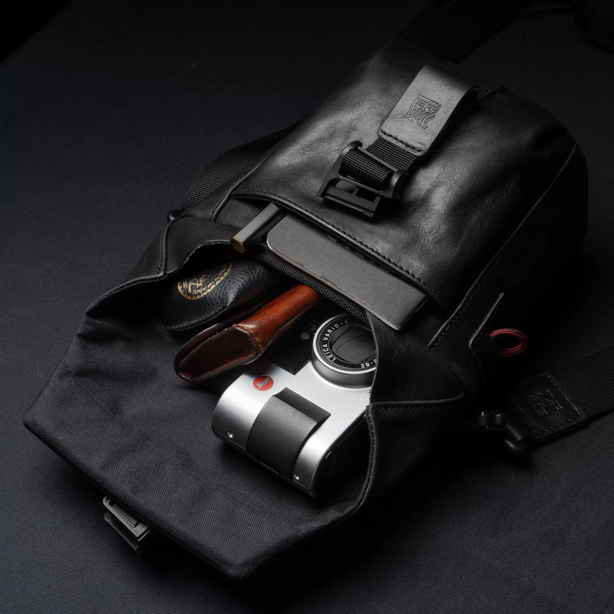 Pilot Leather Travel Camera Bag 2 L