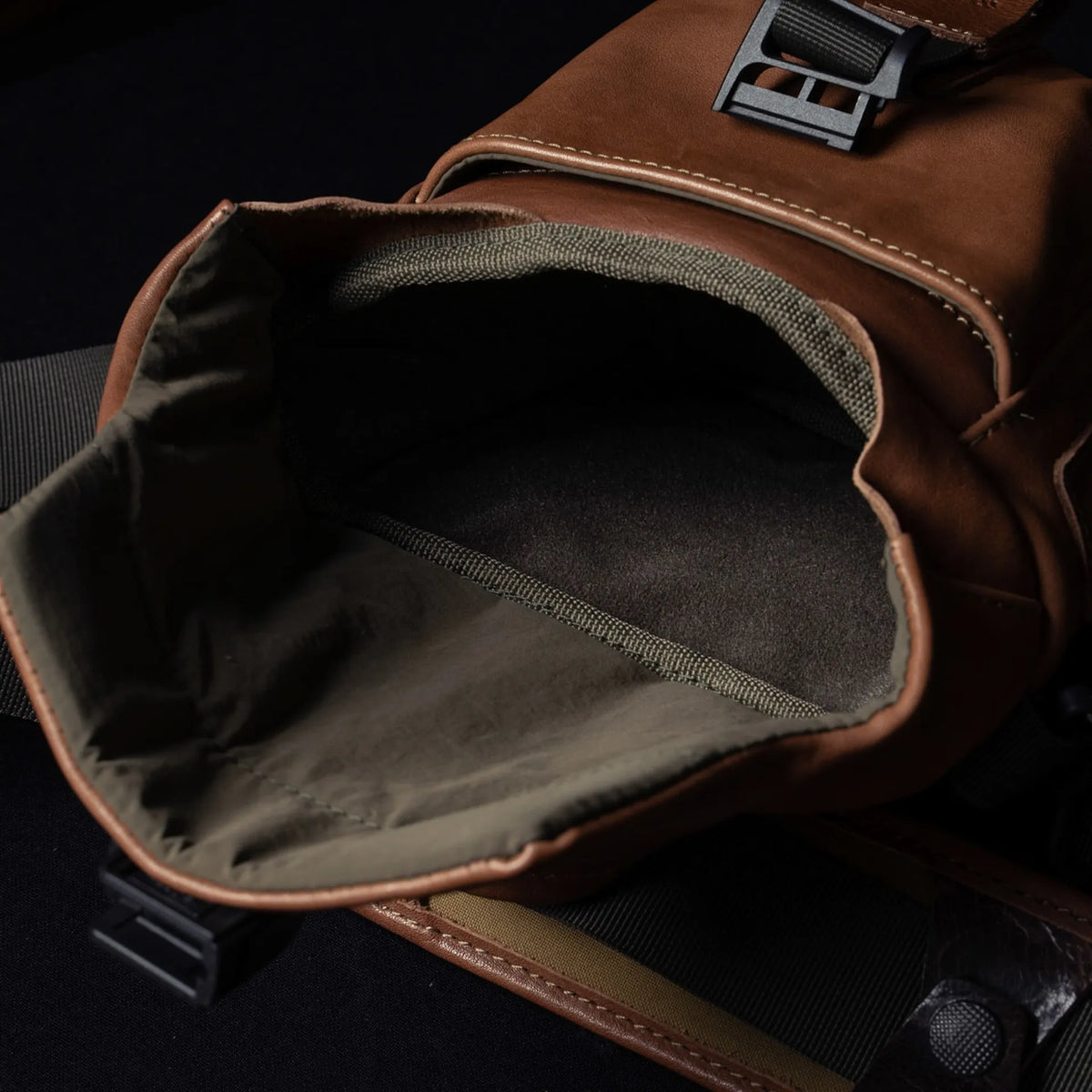 Pilot Leather Travel Camera Bag 2 L