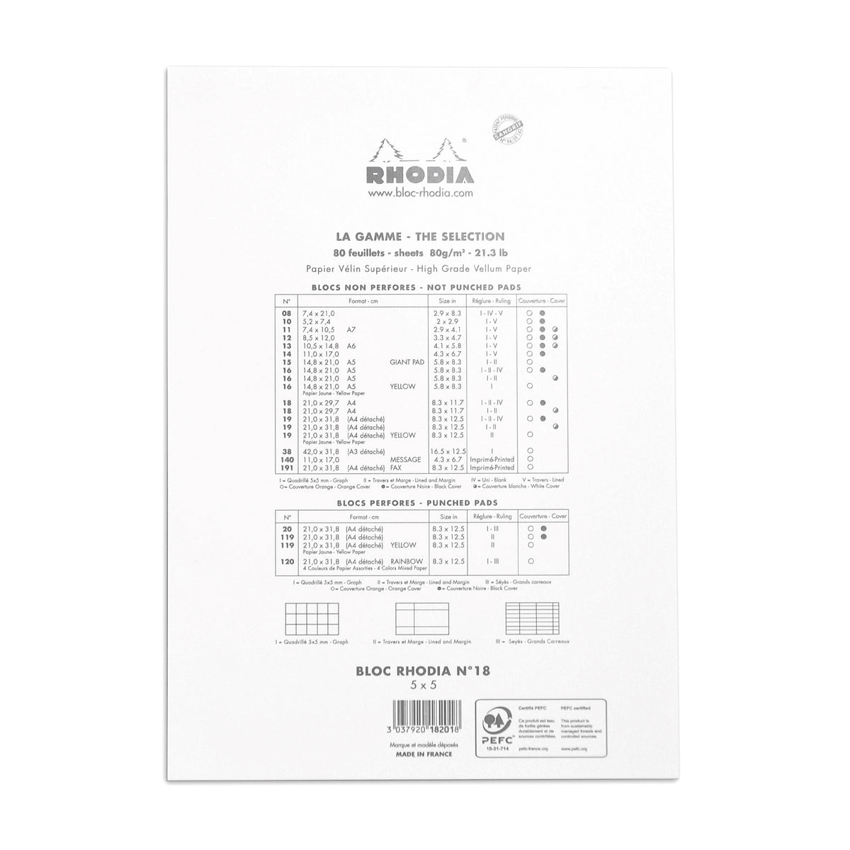 Bloc N°18 Memo Pad