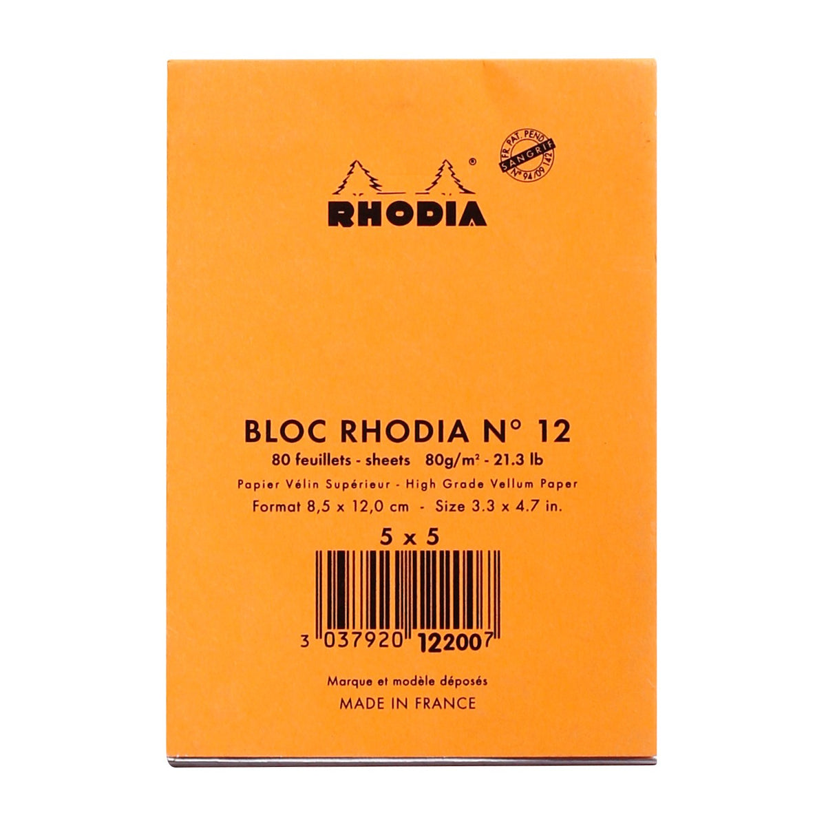 Bloc N°12 - Anteckningsblock