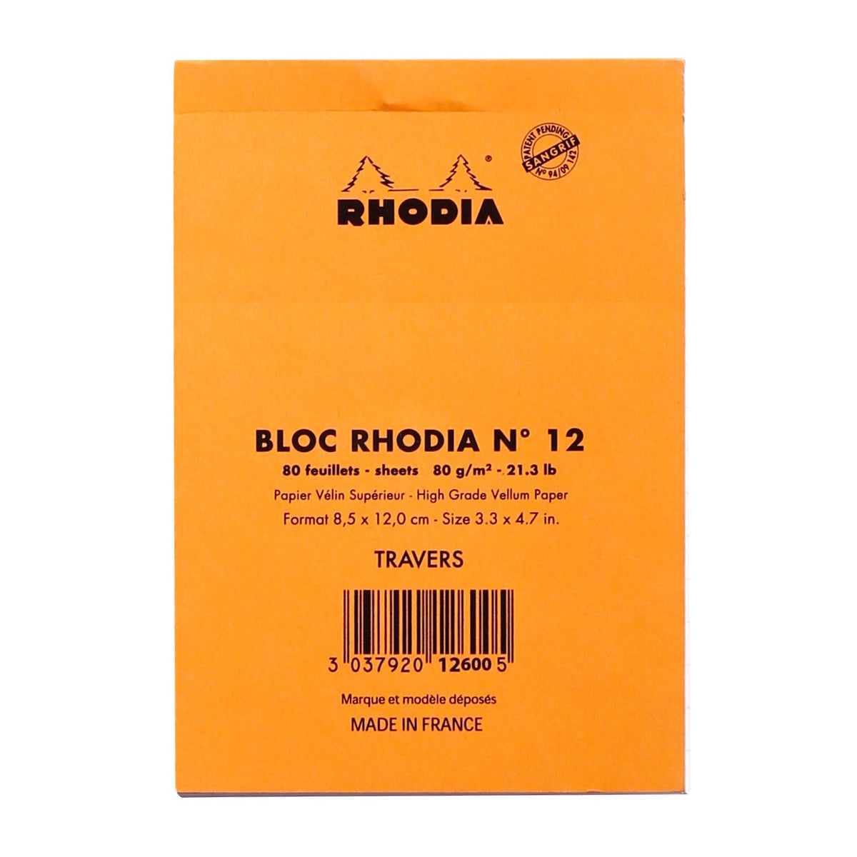 Bloc N°12 - Anteckningsblock