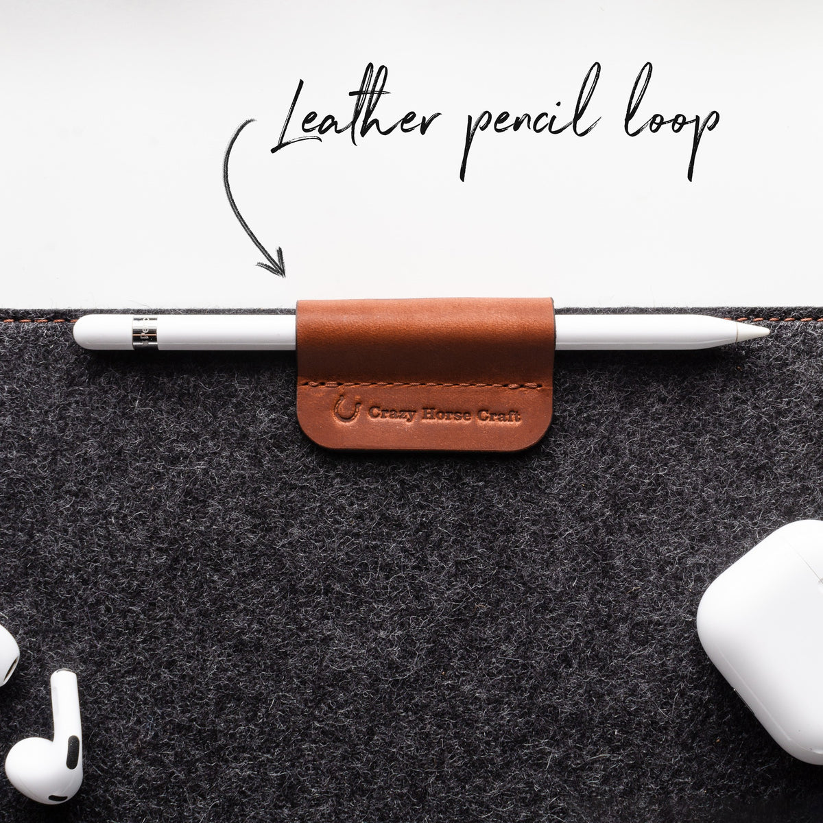 Wool Felt & Leather Desk Mat