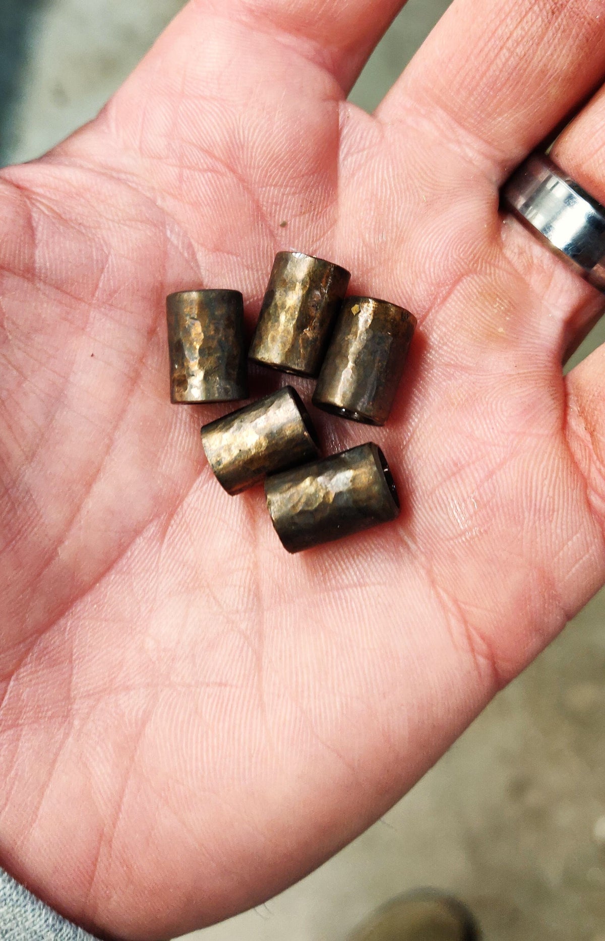 Hammered Bead Brass