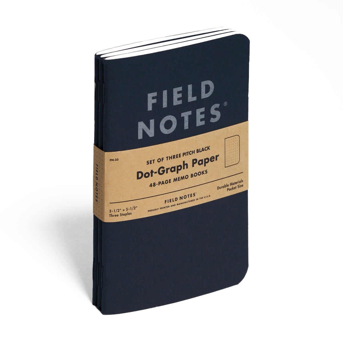 Pitch Black 3-Pack Memo Book