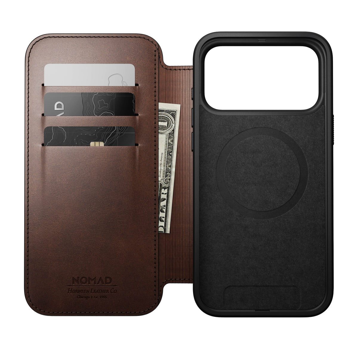 Modern Leather Folio Horween iPhone Series 17 - Suojakotelo