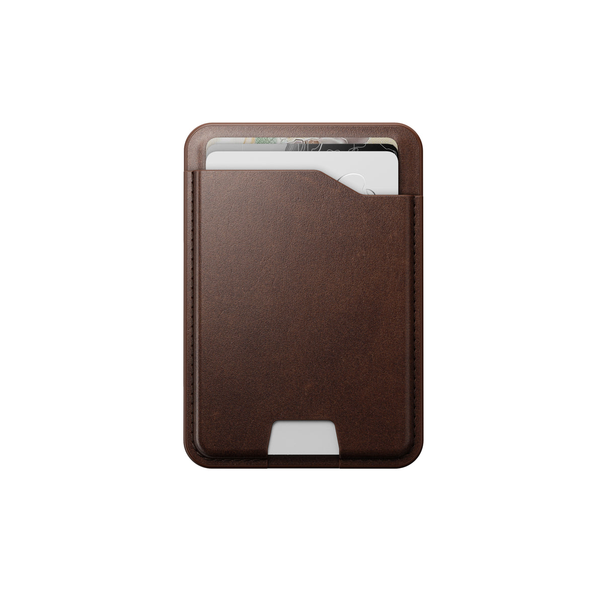 Leather Mag Wallet + Find My Tracking