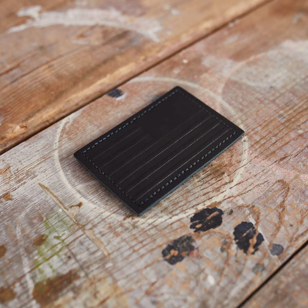 Reverse Flag Patch Leather