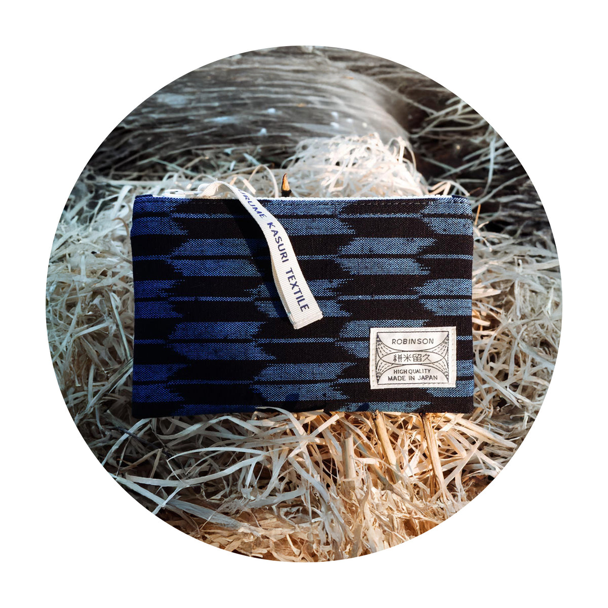 Kurume Kasuri Pouch