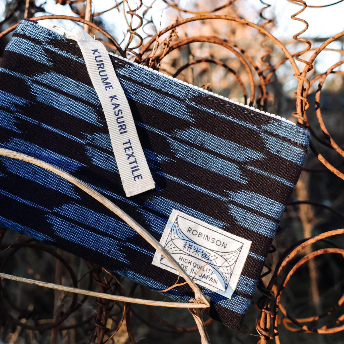 Kurume Kasuri Pouch