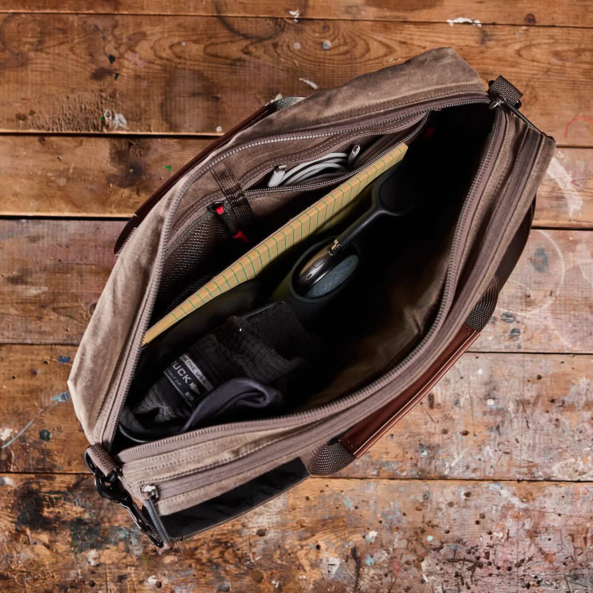 Shoulder Bag Waxed Canvas