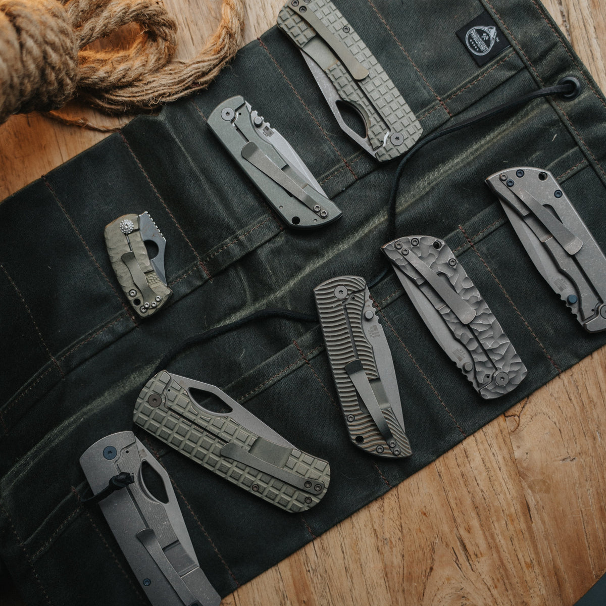PNWBUSHCRAFT Maple Pocket Knife Roll Up V2.0