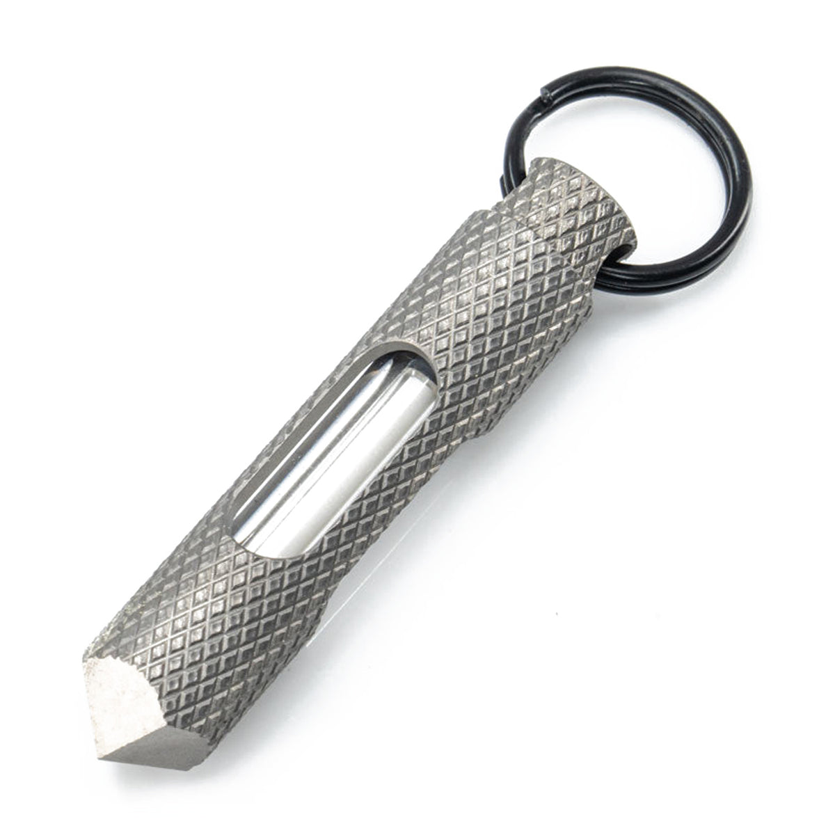 Knurled Glow Fob Titanium