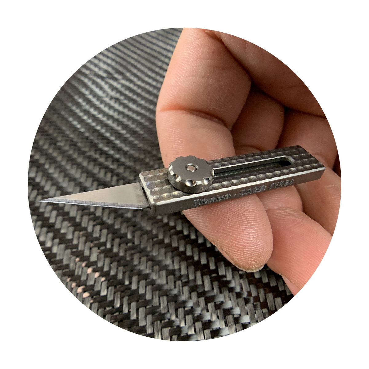 Slide Lock Titanium Craft Knife (Rev 2)