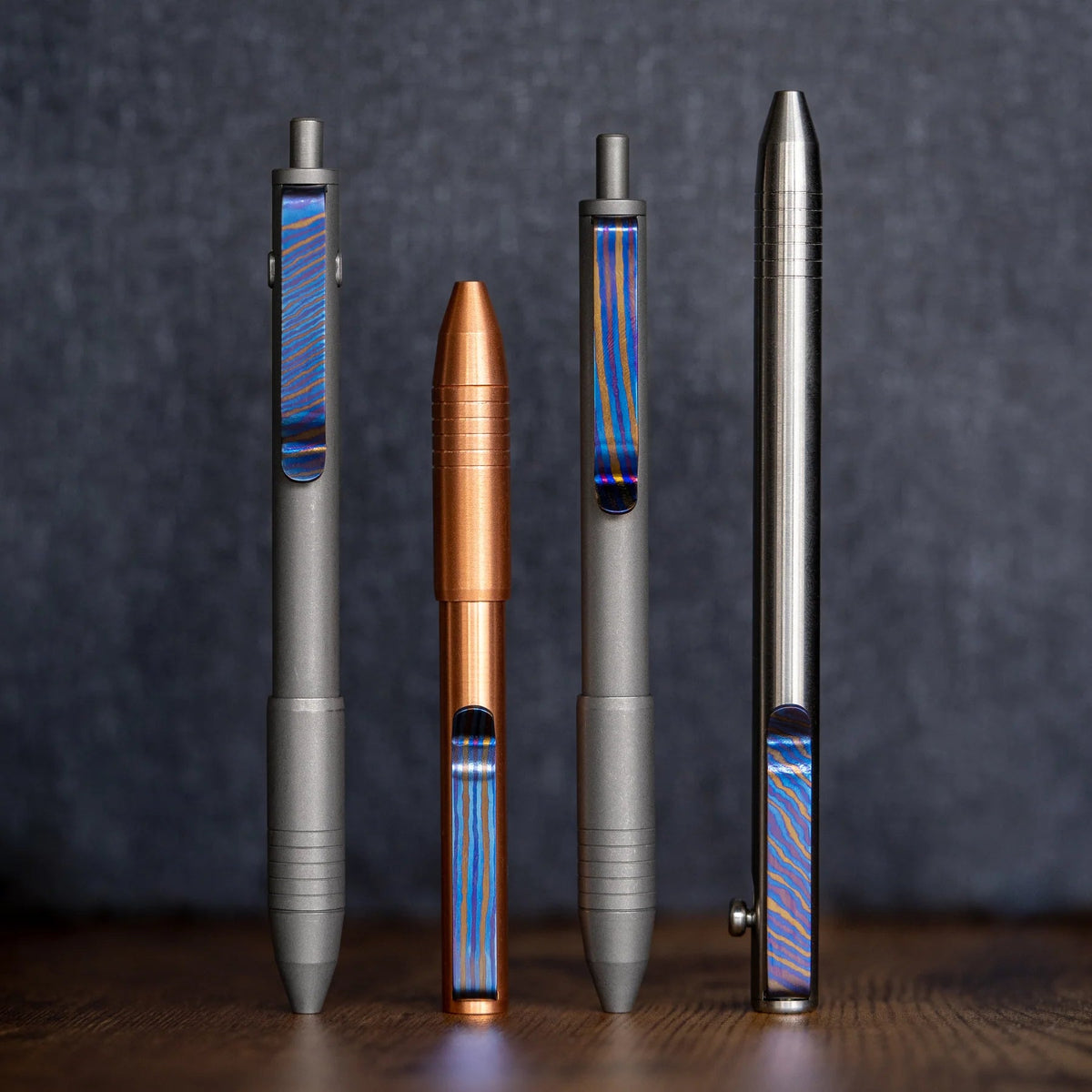 Ti Damascus CNC Milled Pocket Clip