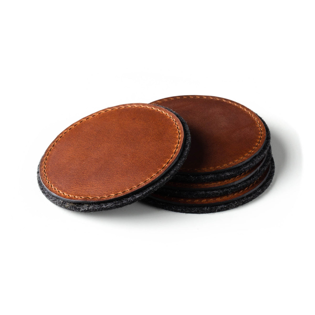 Leather Coasters 4-Pack