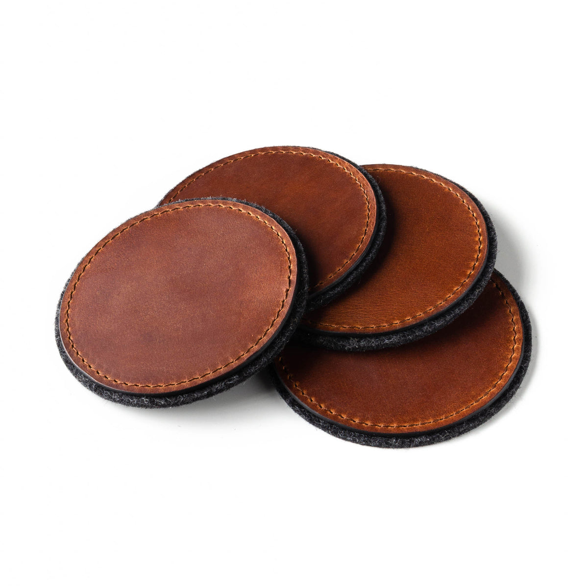 Leather Coasters 4-Pack