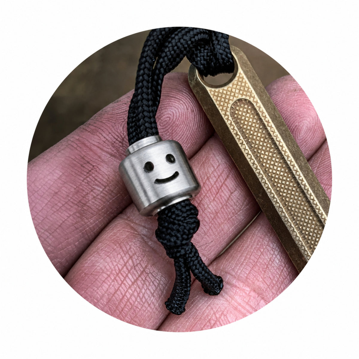 ZeroFeud BrickMan Brass Bead