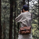 Pilot Leather Travel Camera Bag 7 L
