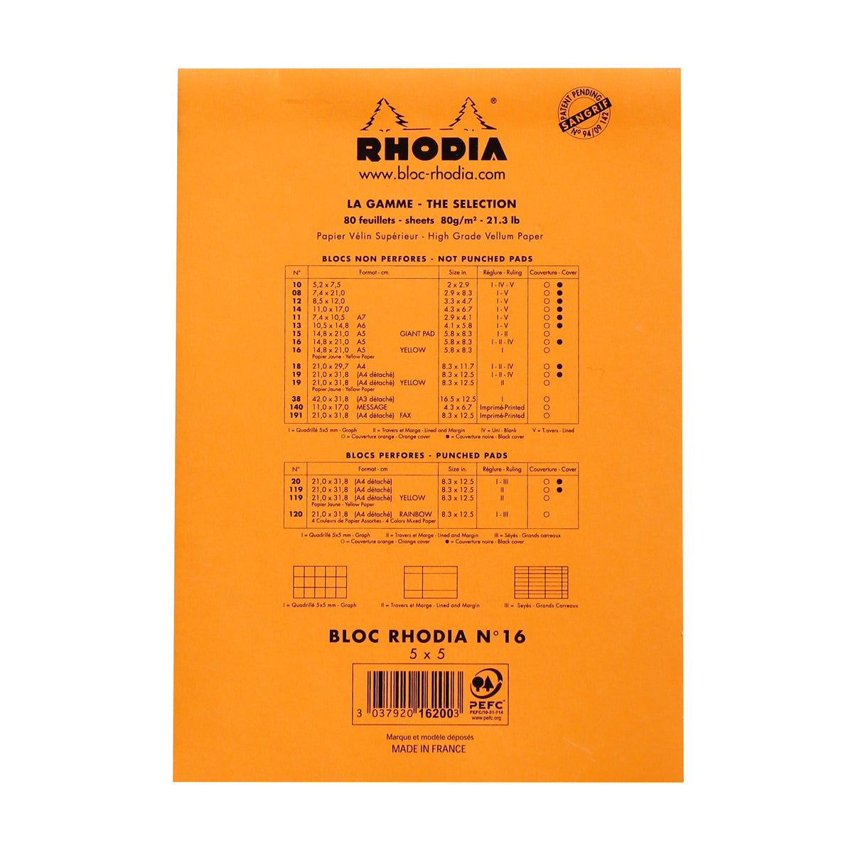 Bloc N°16 Memo Pad
