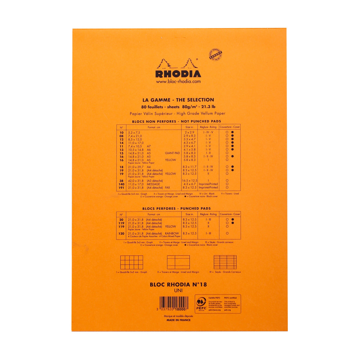 Bloc N°18 Memo Pad