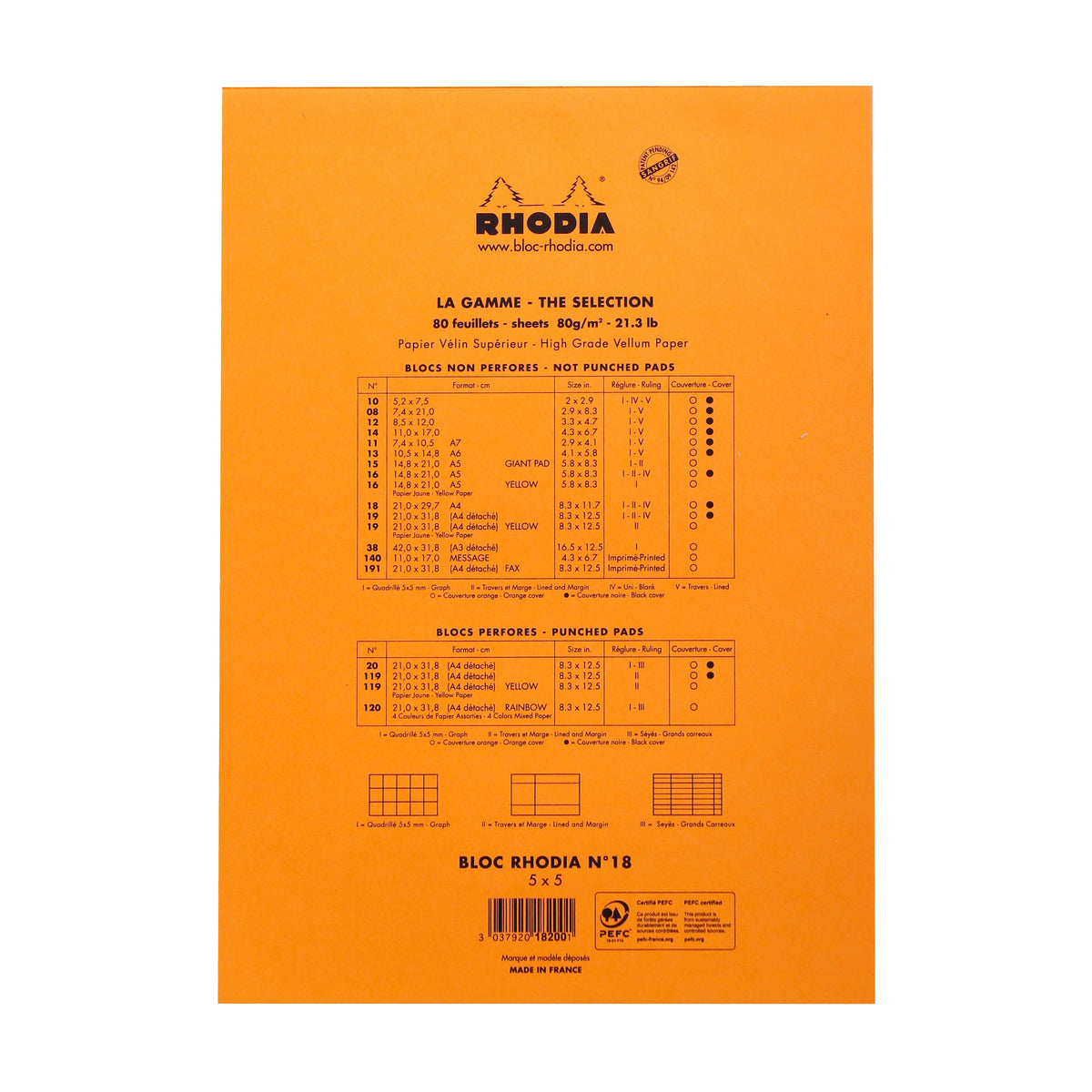 Bloc N°18 Memo Pad