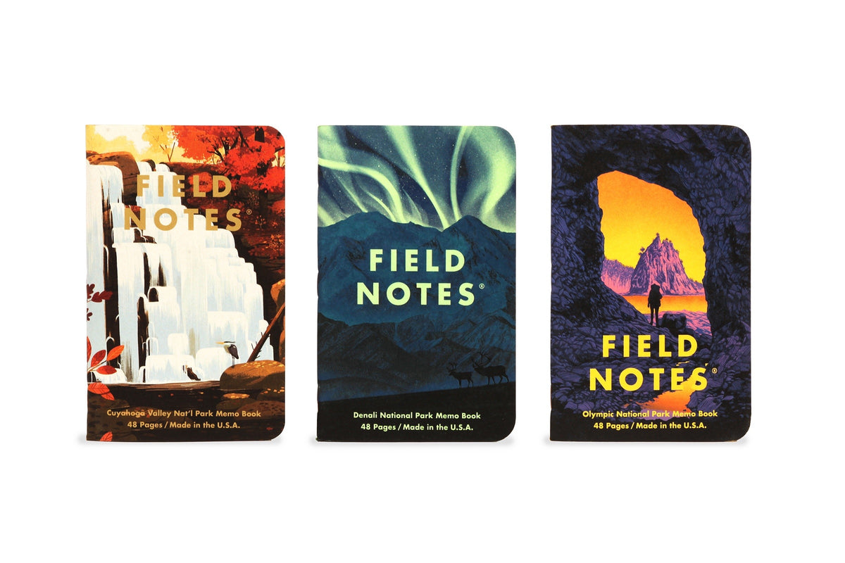 National Parks 3-Pack Memo Book