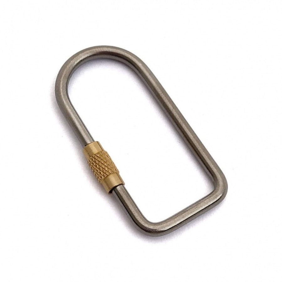 Titanium Flat Oval - Avainlenkki