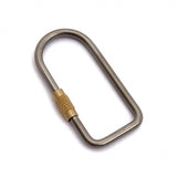Titanium Flat Oval - Avainlenkki