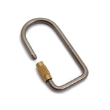 Titanium Flat Oval - Avainlenkki