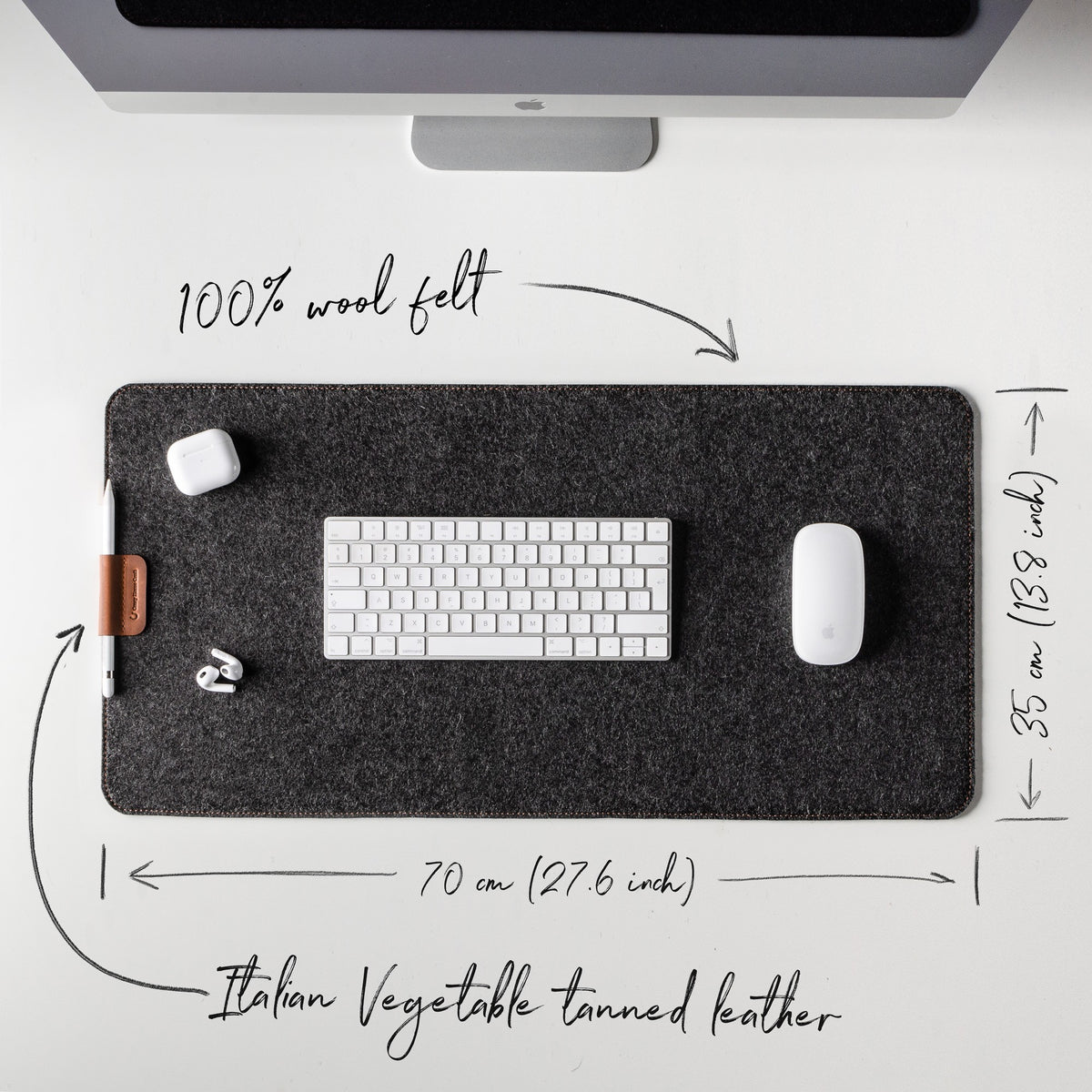 Wool Felt Desk Mat