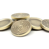 Labyrinth Stone Brass - Kolikko