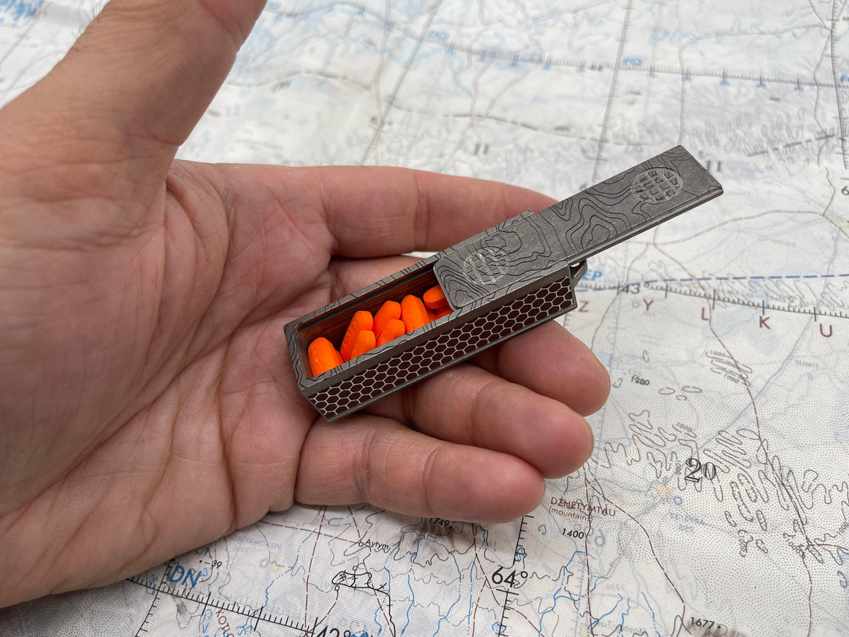 Titanium Match Slide Box