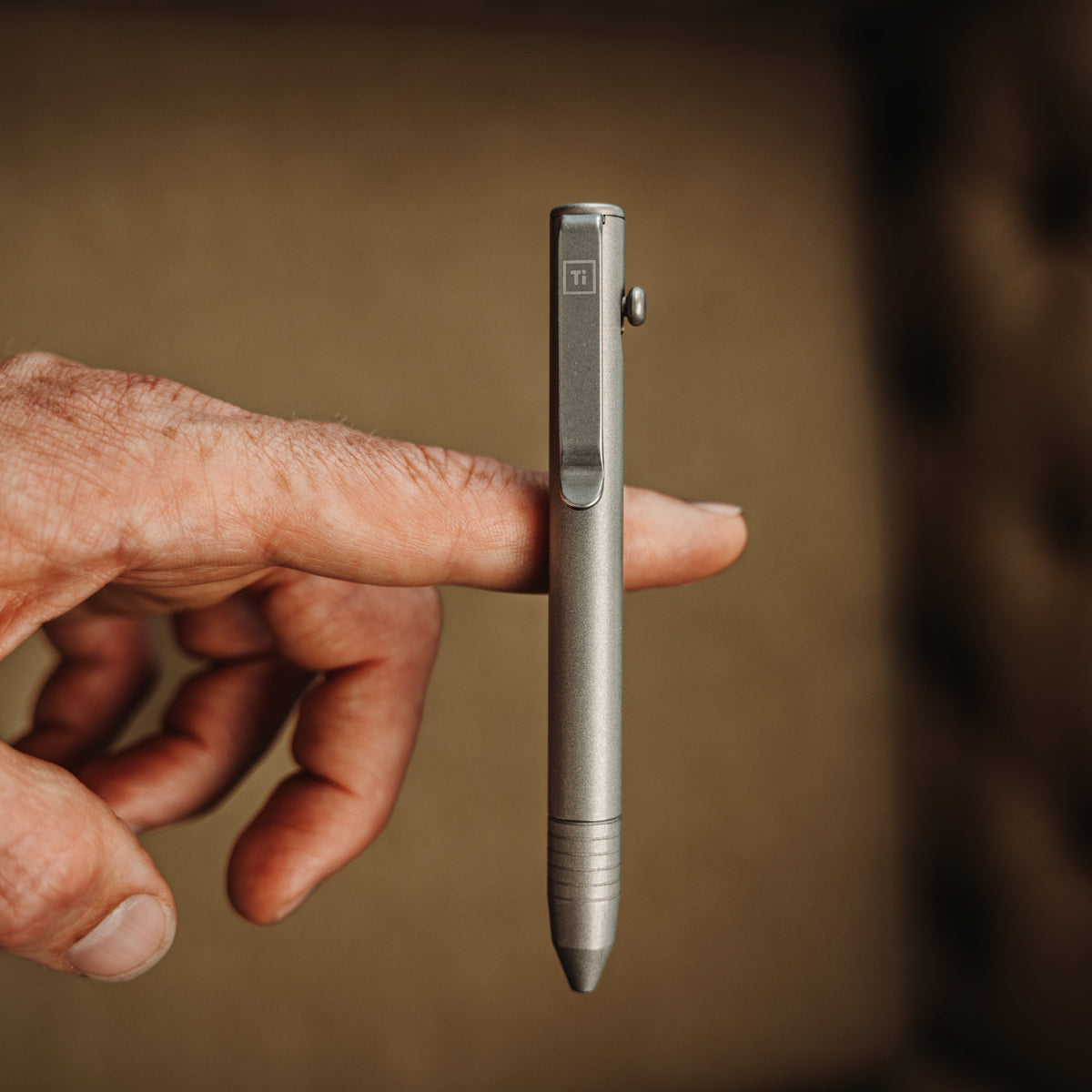 Base Line Bolt Action Titanium Pen