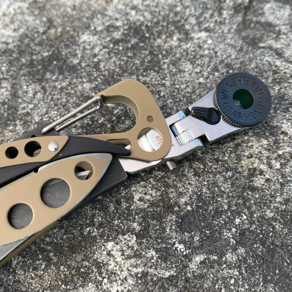 Flat End Flex Head EDC Ratchet Wrench