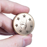 Rugged Lucky Duck Coin Bronze