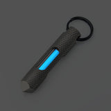 Knurled Glow Fob Titanium