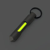 Knurled Glow Fob Titanium