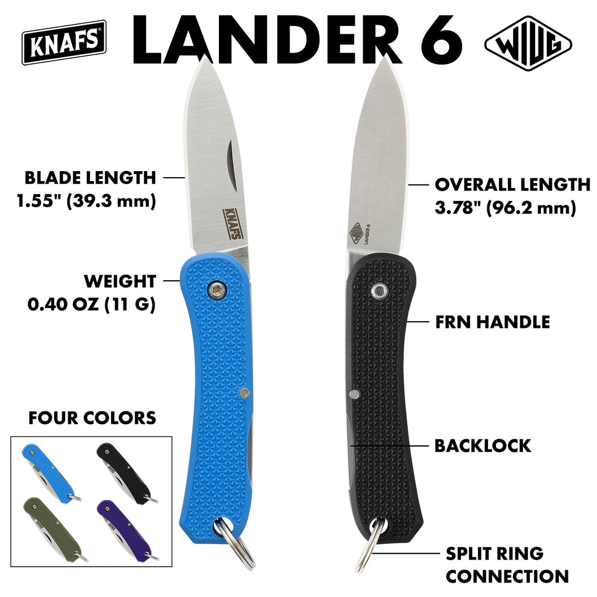 Lander 6 Mini Keychain Knife