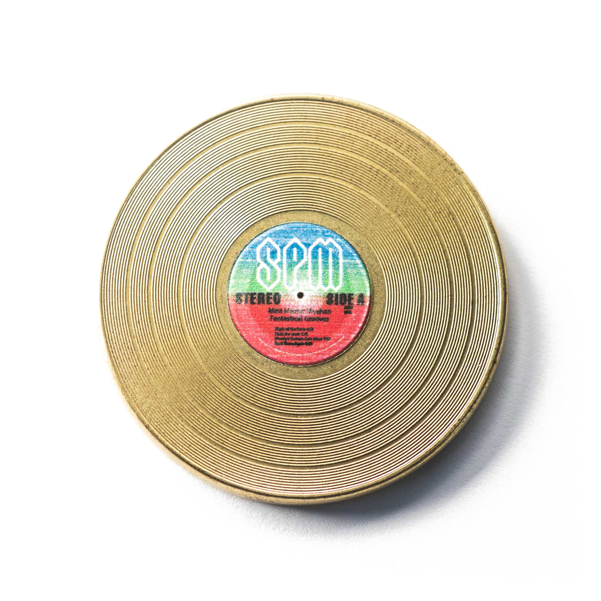 Record Spinner Brass