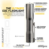Rampant™ R8 EDC Titanium Flashlight
