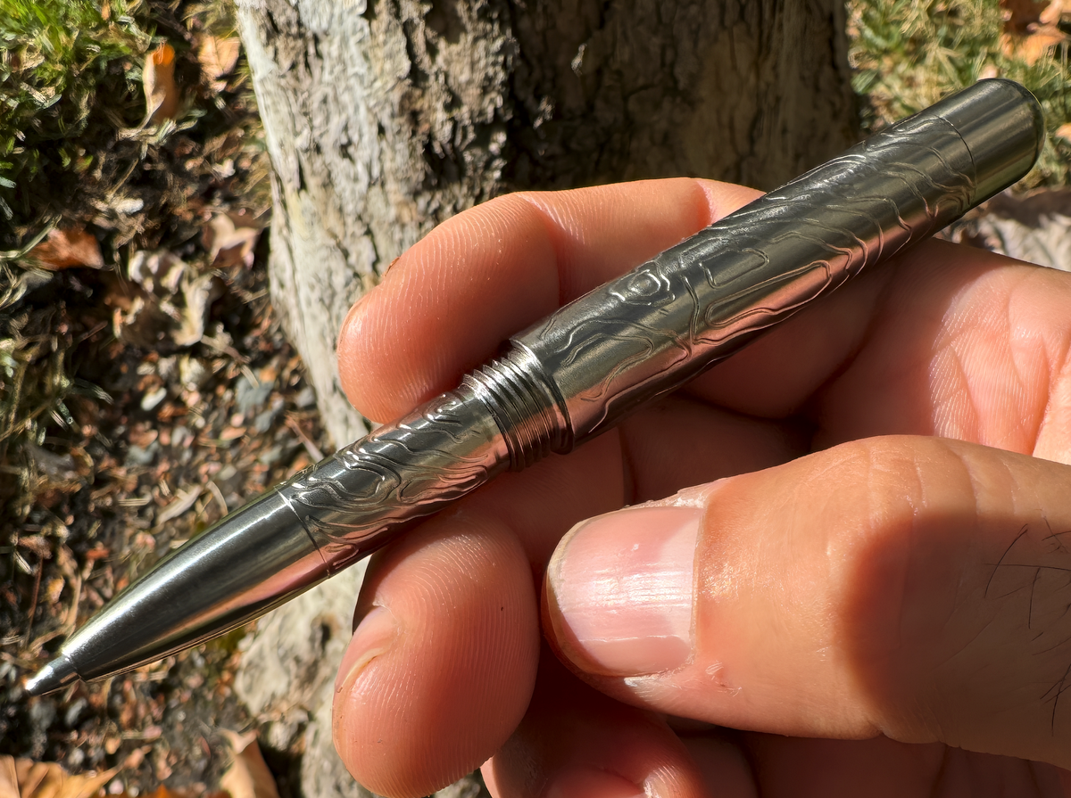 Embassy Pen Titanium (Rev 8) Topography - Kynä