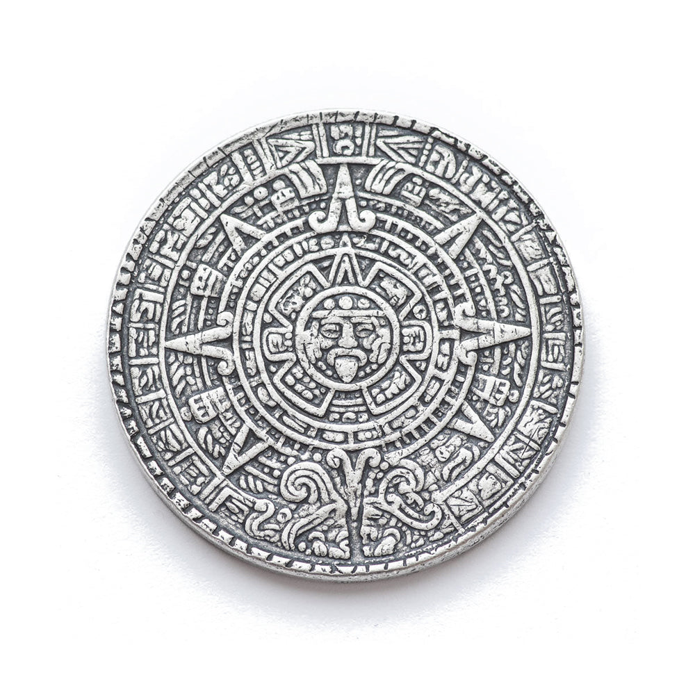 The Sun and Moon Worry Coin Silver