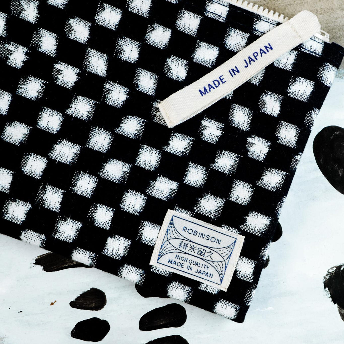 Kurume Kasuri Pouch
