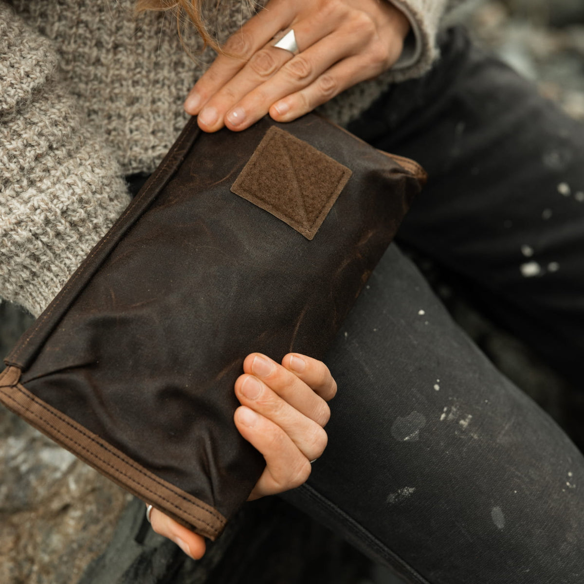 Evergoods Civic Access Pouch 1 L Waxed Canvas