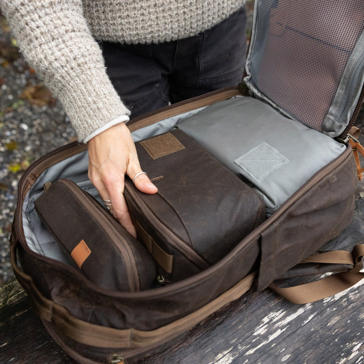 Evergoods Civic Access Pouch 2 L Waxed Canvas