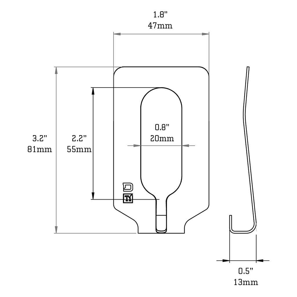 M4 Titanium Money Clip