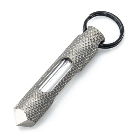 Knurled Glow Fob Titanium