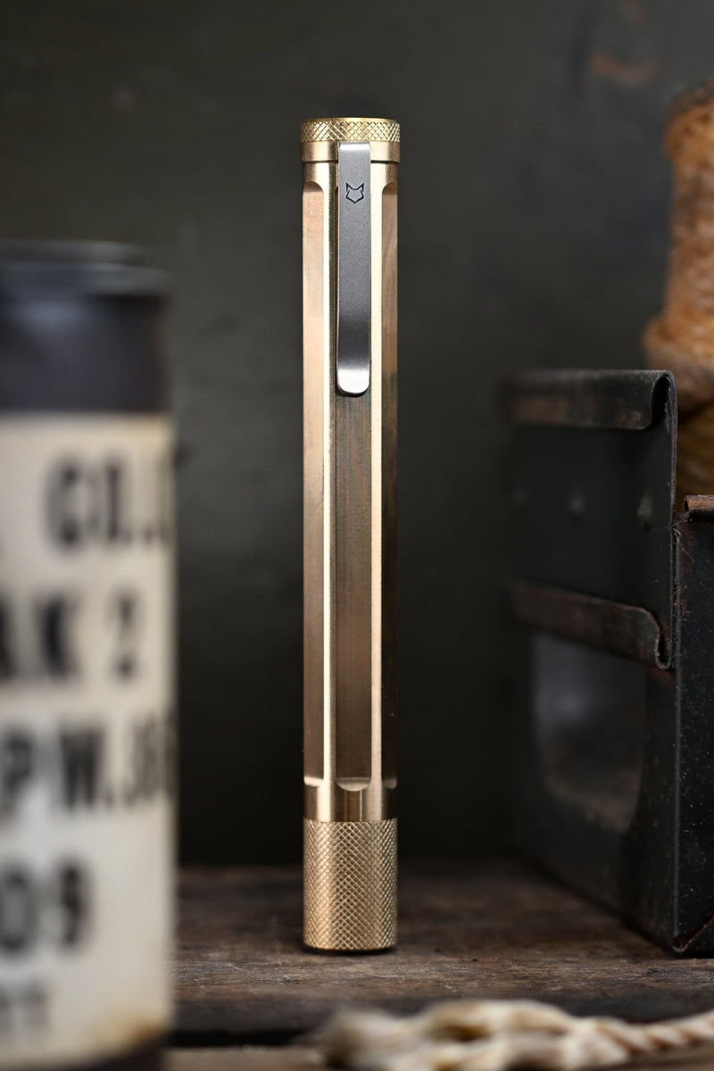 Silver Fox Tools Sharpie Caddy Brass